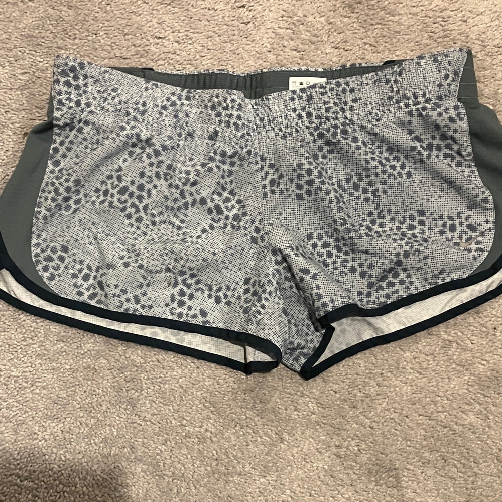 Nike Gray Patterned Athletic Shorts